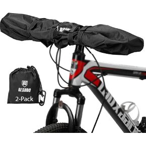 Besudo 2-Pack Handlebar Cover Ebike Transport Protection - Handlebar Protective Cover Handlebar - Bicycle Handlebar Cover - Bicycle Cover for Rear Rack Handlebar Rain Protection-30-B2