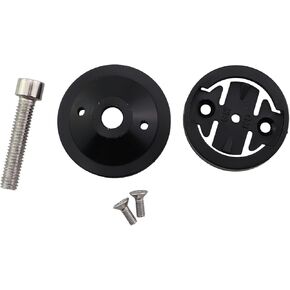 Bicycle Codec Holder Aluminium Base Replacement Bike Head Codec Holder Odometer Holder Mounts on top Cover of Bike Handlebar Black