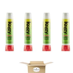 Krazy Glue - Instant Glue - All Purpose - Tube 0.07 oz - Pack of 4 (0.28 oz in Total)