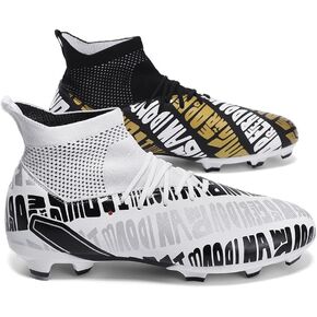 Maugely Men Men Firm Ground Soccer Shoes Athletic Lightweight Running Turf Turf مريح تدريب كرة القدم