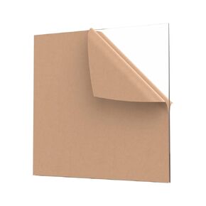 INTELLIMADE, Acrylic Sheet Plexiglass 12" x 12" Square Panel 1/4" (6mm) Thick, Cast Plexi Glass Board with Protective Paper for Signs, DIY Display Projects, Craft and Easy to Cut, 1-Pack, Clear