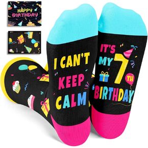 هدايا عيد الميلاد السابع من HAPPYPOP للفتيات والأولاد بعمر 7 سنوات، هدايا للأولاد والبنات بعمر 7 سنوات، جوارب مضحكة مجنونة للأطفال، جوارب أطفال مبتكرة in Kuwait