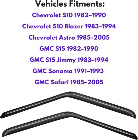 قناع نافذة KPY متوافق مع Toyota Matrix 2003-2008 & Pontiac Vibe 2003-2008، 4 قطع من عاكسات فتحات التهوية الجانبية للنافذة الواقية من المطر، طراز 2003 2004 2005 2006 2007 2008 in Kuwait