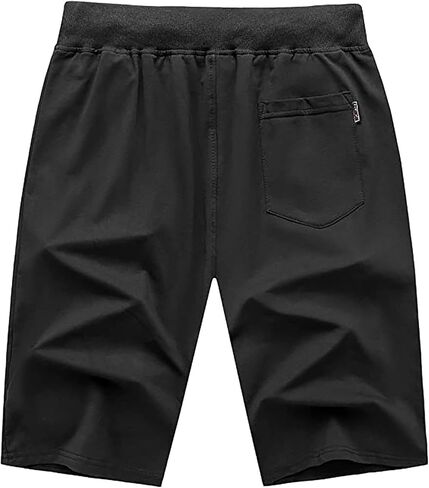 السراويل القصيرة غير الرسمية شورتات الصيف الصيفية شورت الخصر المرن مع جيوب السوستة in Kuwait