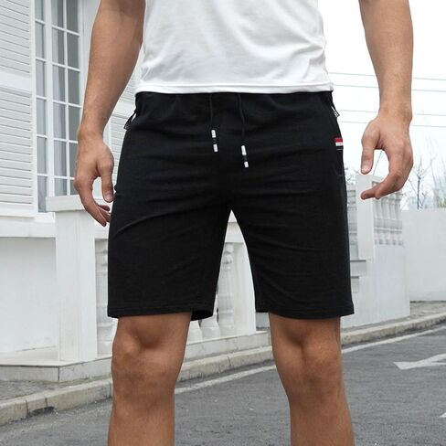 السراويل القصيرة غير الرسمية شورتات الصيف الصيفية شورت الخصر المرن مع جيوب السوستة in Kuwait