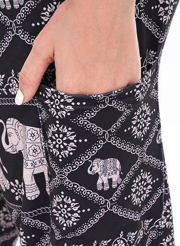 Women’s Boho Pants, High Waist Harem Yoga Trousers Bohemian Casual Clothes with Pockets in Saudi Arabia