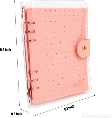 Framendino, 8 Pages Enamel Pin Display Book Collection for Collectors Pins Travel Pink in Saudi Arabia