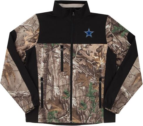 dunbrooke Men's Realtree Camo/Black San Francisco 49ers Hunter Softshell Full-Zip Jacket in Saudi Arabia