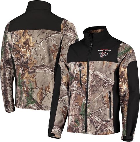 dunbrooke Men's Realtree Camo/Black San Francisco 49ers Hunter Softshell Full-Zip Jacket in Saudi Arabia