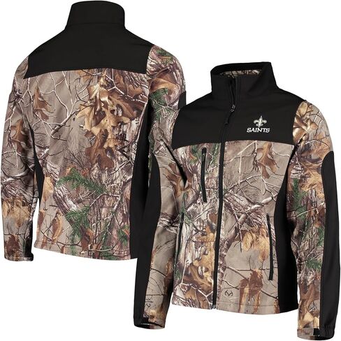 dunbrooke Men's Realtree Camo/Black San Francisco 49ers Hunter Softshell Full-Zip Jacket in Saudi Arabia