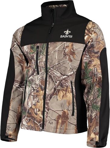 dunbrooke Men's Realtree Camo/Black San Francisco 49ers Hunter Softshell Full-Zip Jacket in Saudi Arabia