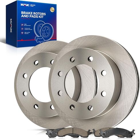 KAX Front Brake Kit, OE Brake Rotors and Ceramic Brake Pads | Fits TITAN 2005-2007, Armada 2005-2006, QX56 2005-2006, Automotive Replacement Brake Kit in Saudi Arabia