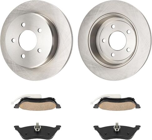 KAX Front Brake Kit, OE Brake Rotors and Ceramic Brake Pads | Fits TITAN 2005-2007, Armada 2005-2006, QX56 2005-2006, Automotive Replacement Brake Kit in Saudi Arabia