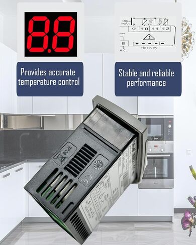 لجهاز التحكم في درجة الحرارة Dixell XR06CX-4N1F1 يناسب الثلاجات/الفريزر التجارية 120 فولت 50-60 هرتز # استبدال لجهاز التحكم في درجة الحرارة القابل للبرمجة Dixell مع مسبار استشعار درجة الحرارة in Kuwait