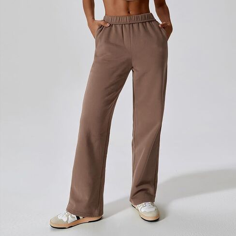 Women’s Leisure Sweatpants for 2024 New,Womens Tall Sweatpants,Straight and Wide Leg Sweatpants Women with Pocket in Kuwait