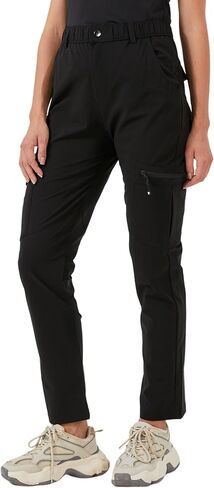 Women's Hiking Pants Quick Dry Lightweight Water Resistant Elastic Waist Cargo Pants for All Seasons in Saudi Arabia