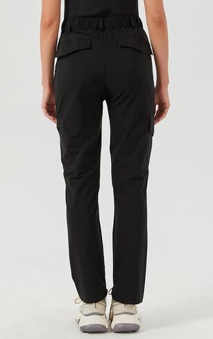 Women's Hiking Pants Quick Dry Lightweight Water Resistant Elastic Waist Cargo Pants for All Seasons in Saudi Arabia