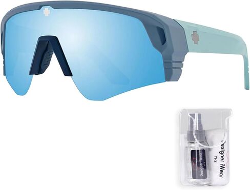 SPY Monolith Speed 62MM Cylindrical Shield Sunglasses for Men + BUNDLE With Designer iWear Complimentary Eyewear Kit in Kuwait