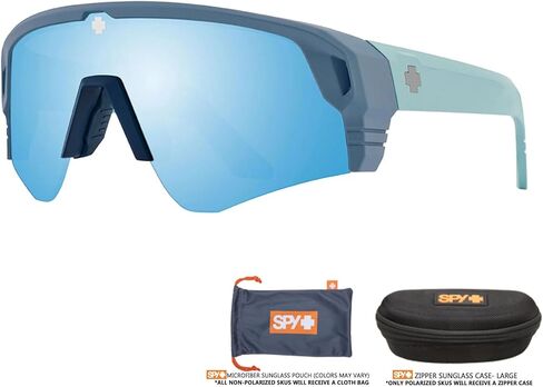 SPY Monolith Speed 62MM Cylindrical Shield Sunglasses for Men + BUNDLE With Designer iWear Complimentary Eyewear Kit in Kuwait