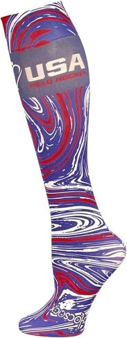 Hocsocx Team USA Swirls Socks Performance Liner Moisture-Wicking Protection for Field Hockey, Ice Hockey, and Soccer in Kuwait