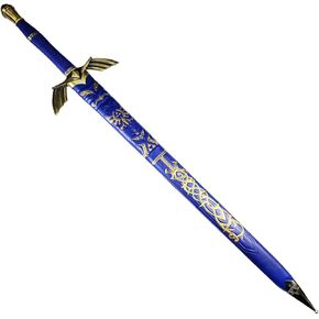 Fantasy Swords of Master Swords Replica Collection. Dull Blade. for Collection, LARP, Cosplay, Gifts (6013-Blue)