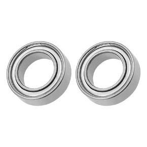 METALLIXITY Deep Groove Ball Bearing (SMR106ZZ, 6mm x 10mm x 3mm) 2Pcs, Stainless Steel Shielded Industrial Bearings - for Industrial Micro Motor