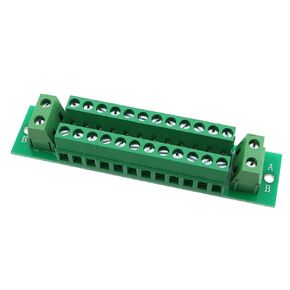 Positive and Negative Terminal Adapter Board with 5.0/7.5MM Pitch Terminal Blocks Expansion Connector Solderless Test Board PCB AC/DC Terminal Distribution Module