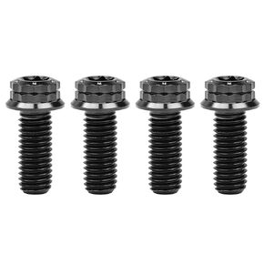 Titanium Flange 12 Point Head M10 x20 25 30 35 40 45 50 55 60 65 70 mm Bolt Screw Pack of 4 (M10x30mm Pitch 1.25mm, Burnt Blue)