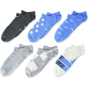 Nike Nike Everyday Lightweight Graphic No-show Socks (3 Pair), Multi-Color, Medium