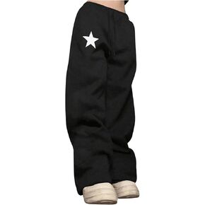 SOLY HUX Men's Graphic Sweatpants Drawstring Waist Straight Leg Long Pants with Pockets