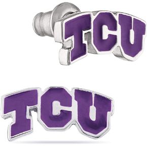 Stone Armory TCU Womens Earrings - Purple TCU Earrings - Hypoallergenic Earrings for Sensitive Ears - TCU Gear and TCU Gifts