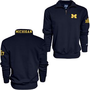 Blue 84 NCAA Officially Licensed Quarter Zip Sweatshirt Applique