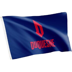 Desert Cactus Duquesne University DU Flag - 3 x 5 Feet Dukes Banner, Indoor/Outdoor Durable Fabric, 100% Polyester Design (Style 1)