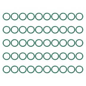 PATIKIL Fluorine Rubber O-Ring 13mm OD 10mm ID 1.5mm Width, 50Pcs Metric FKM Sealing Gasket Replacement for Seal Plumbing and Faucet Hose Machinery Plumbing Valves, Green
