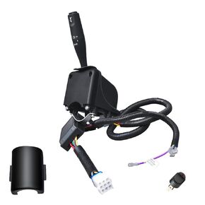 Universal Golf Cart Turn Signal Switch with Horn Button,9-Pin Plug Upgrade Wiring Harness，12V for Club Car EZGO Yamaha