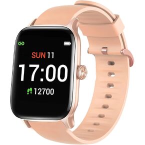 Compatible for Letsfit EW1 Band, Silicone Replacement Soft Band Wristbands Straps with Stainless Steel Buckle Compatible with Letsfit EW1 Smartwatch
