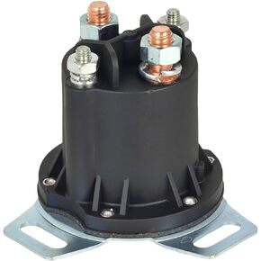 12V Solenoid Relay Switch 684-1241-012 Compatible with Trombetta 4 Terminals Contactor Continuous Duty Sealed Design 90 Degree Bracket Universal