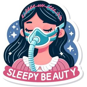 Sleep Apnea Awareness Sticker, Vinyl Decal Car Laptop Wall Window Sticker, 8pcs/Set, White, HA001