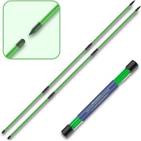 Golf Alignment Sticks 48" Fiberglass Rods, Super Full Stroke Swing Training Aid Kit, Helps with Posture Correction and Shot Accuracy (Set of 2) Collapsible with Travel Case