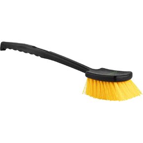 Restaurantware-Clean Tek Professional 20.47 Inch Utility Brush, 1 Heavy-Duty Scrub Brush - Plastic Bristles, Ergonomic Handle, Black Plastic Cleaning Brush, Ideal for Indoor and Outdoor Cleaning