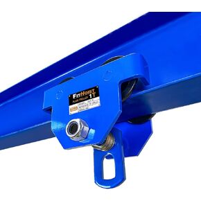 Manually Trolley 1 Ton | 2200LBS Capacity Steel Push Beam Trolley | Adjustable for I-Beam Flange Width 3" to 4.6" | Installed onto Various Beams