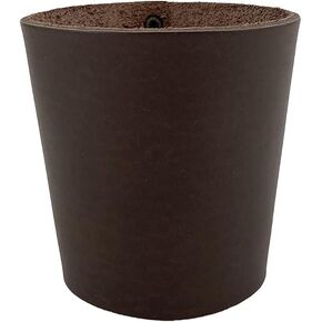 Hide & Drink, Sturdy Durable Leather Pint Sleeve, Bar Pub Style, Natural Insulation Temperature Control, Brass Metal Rivets, Classic, Gifts, Handmade (Bourbon Brown)