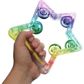 Light Up Handheld Tambourine LED Glow Percussion Musical Instrument Handheld Rattle Party Supplies for Concert Club Wedding Halloween