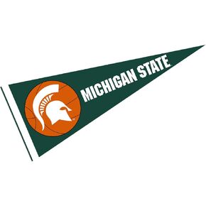College Flags & Banners Co. Michigan State Spartans Basketball Pennant