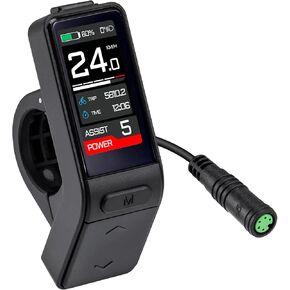 Bafang Display UART Protocol for BBS01B BBS02B BBS-HD Mid Drive Motor 0-5 Pedal Assist Levels eBike Display with UART Protocol Automatic Backlight