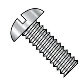 8-32X1/4 Slotted Round Machine Screw Fully Threaded Stainless Steel, 100 PCS 0804MSRSS