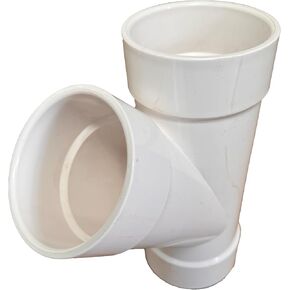3 inch PVC DWV 10 Pack (Drainage Waste & Vent) 45 Wye, Hub X Hub X Hub Solvent Weld (3" DWV Wye)