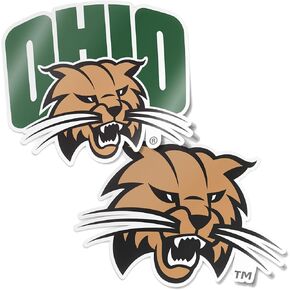 Desert Cactus Ohio University Sticker Ohio Bobcats Vinyl Decal Laptop Water Bottle Car Scrapbook Sheet (4 Inch Set V1)