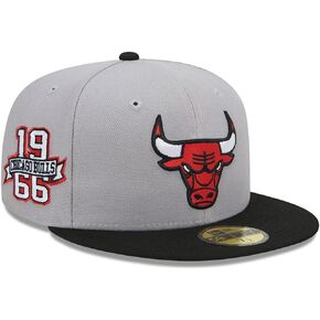 New Era Chicago Bulls 59FIFTY 1966 Established Year Side Patch Fitted Cap, Hat