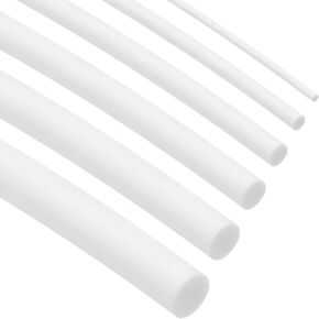 uxcell Silicone Foam Seal Strip 1/2/3/4/5/6mm 2.5m 8ft Sponge Rubber Cord Solid White